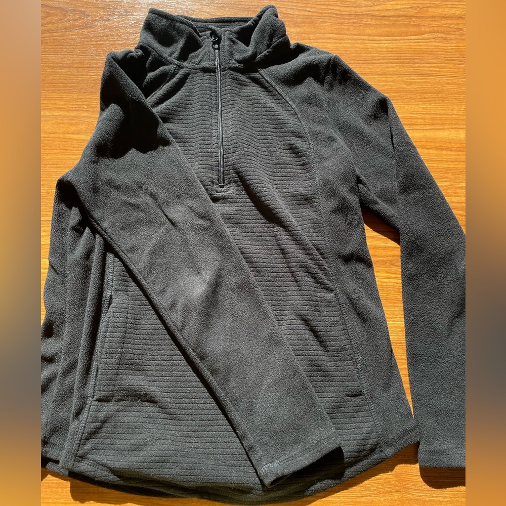 Black turtleneck sweatshirt